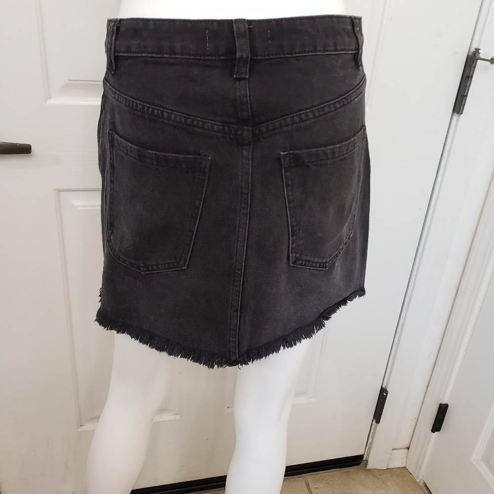 Free People Zip It Up Black Mini Skirt 25 - Picture 5 of 10